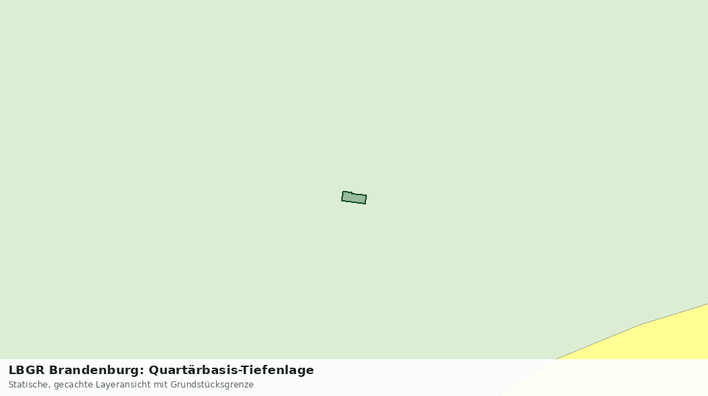 Statische Kartenansicht: LBGR Brandenburg: Quartärbasis-Tiefenlage