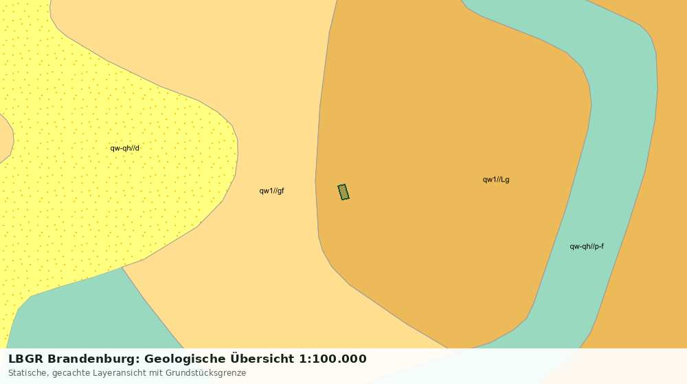 Statische Kartenansicht: LBGR Brandenburg: Geologische Übersicht 1:100.000