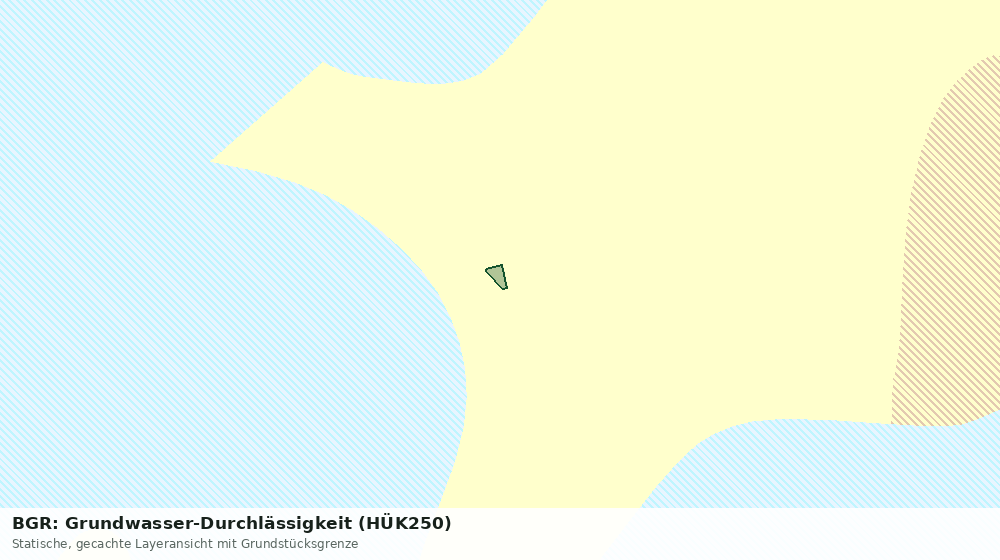 Statische Kartenansicht: BGR: Grundwasser-Durchlässigkeit (HÜK250)