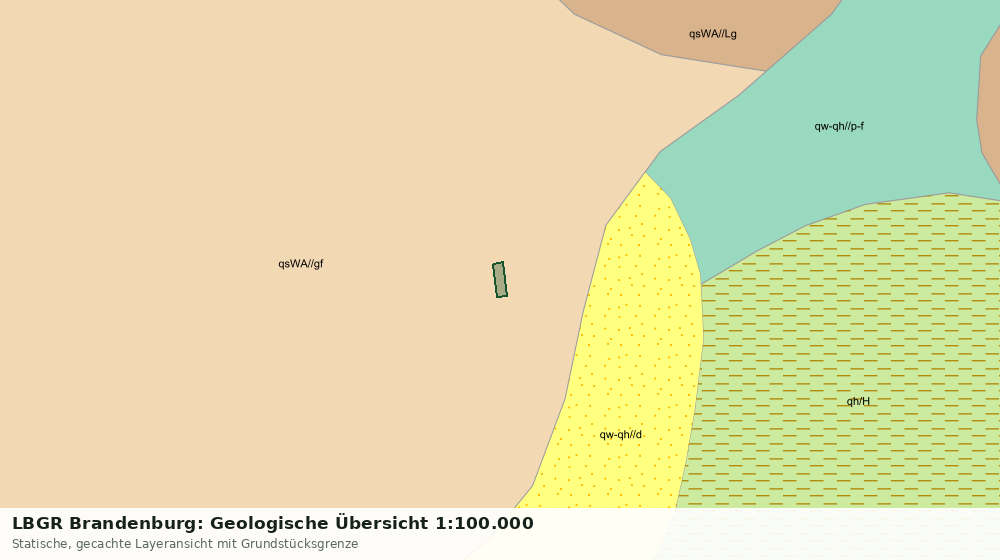 Statische Kartenansicht: LBGR Brandenburg: Geologische Übersicht 1:100.000