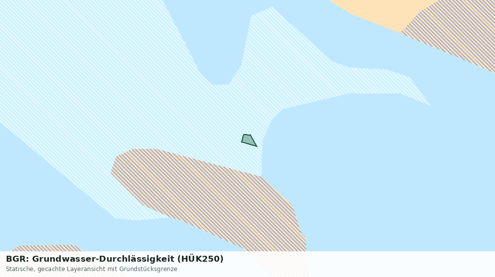 Statische Kartenansicht: BGR: Grundwasser-Durchlässigkeit (HÜK250)