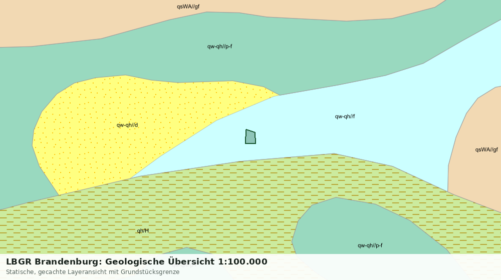 Statische Kartenansicht: LBGR Brandenburg: Geologische Übersicht 1:100.000