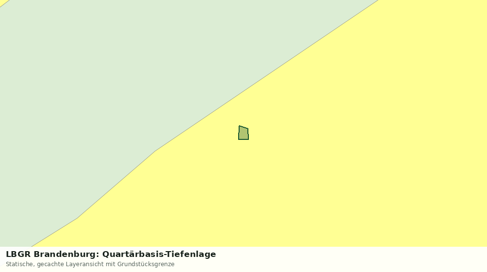 Statische Kartenansicht: LBGR Brandenburg: Quartärbasis-Tiefenlage