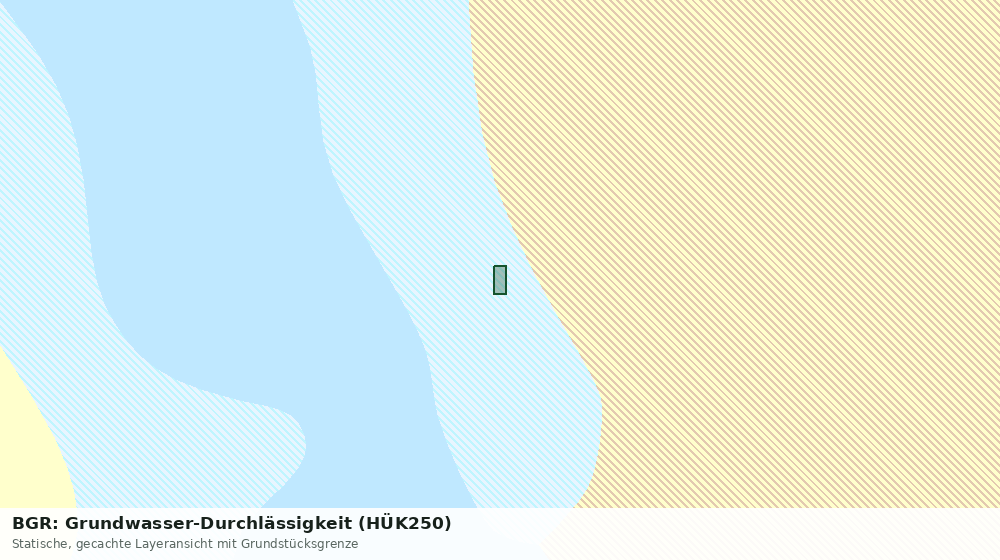 Statische Kartenansicht: BGR: Grundwasser-Durchlässigkeit (HÜK250)