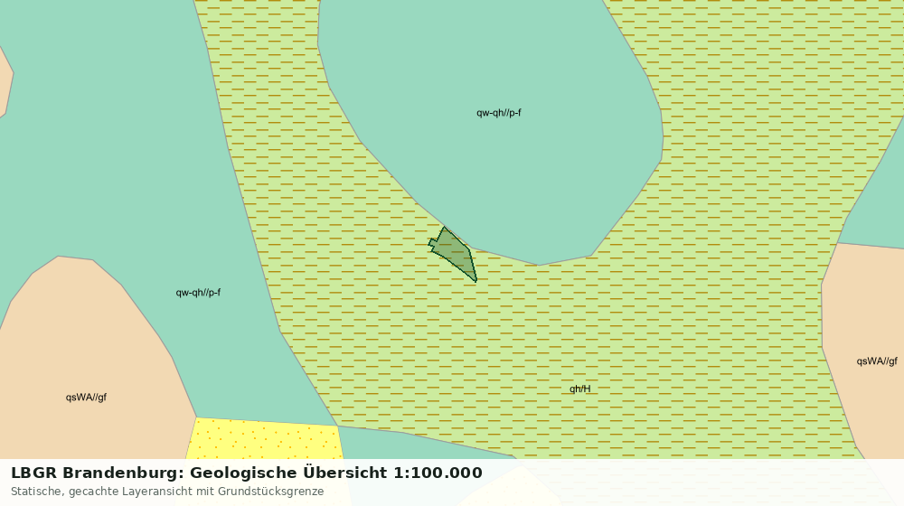 Statische Kartenansicht: LBGR Brandenburg: Geologische Übersicht 1:100.000