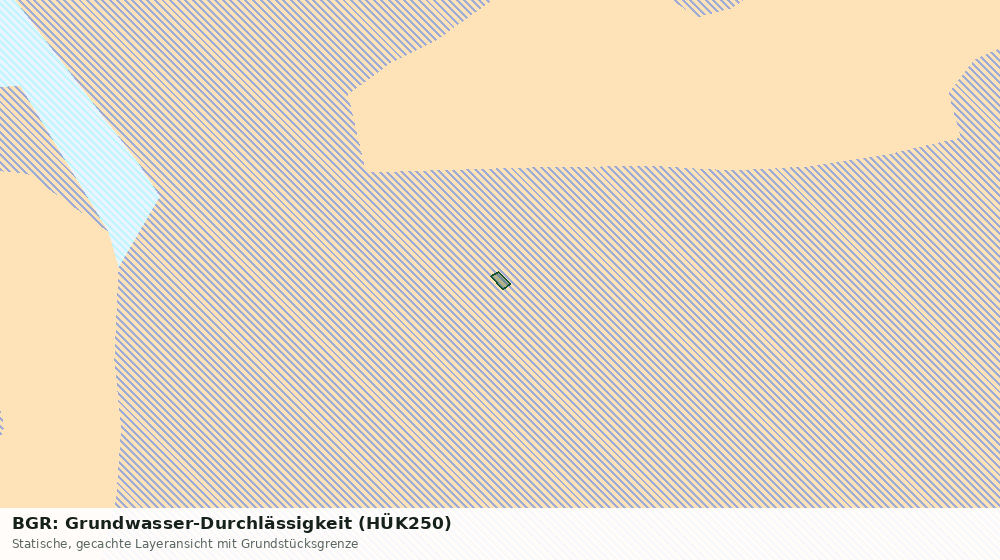 Statische Kartenansicht: BGR: Grundwasser-Durchlässigkeit (HÜK250)