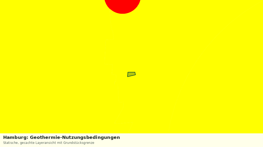 Statische Kartenansicht: Hamburg: Geothermie-Nutzungsbedingungen