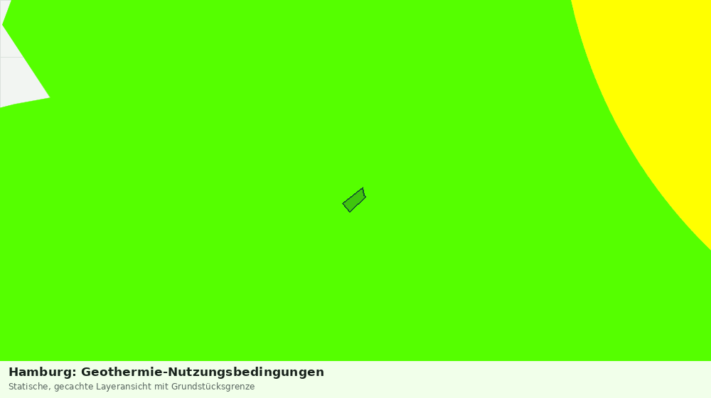 Statische Kartenansicht: Hamburg: Geothermie-Nutzungsbedingungen