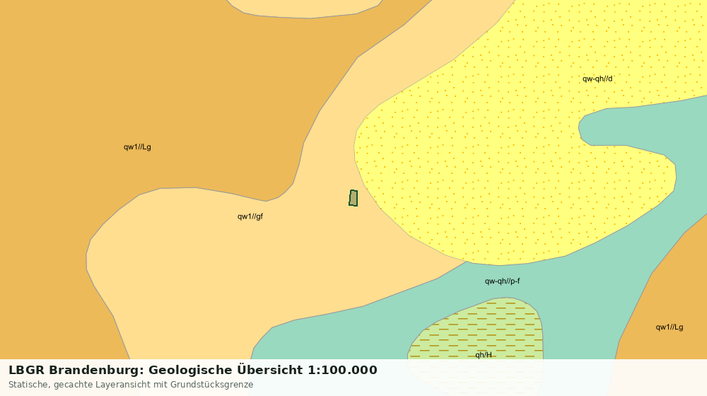 Statische Kartenansicht: LBGR Brandenburg: Geologische Übersicht 1:100.000