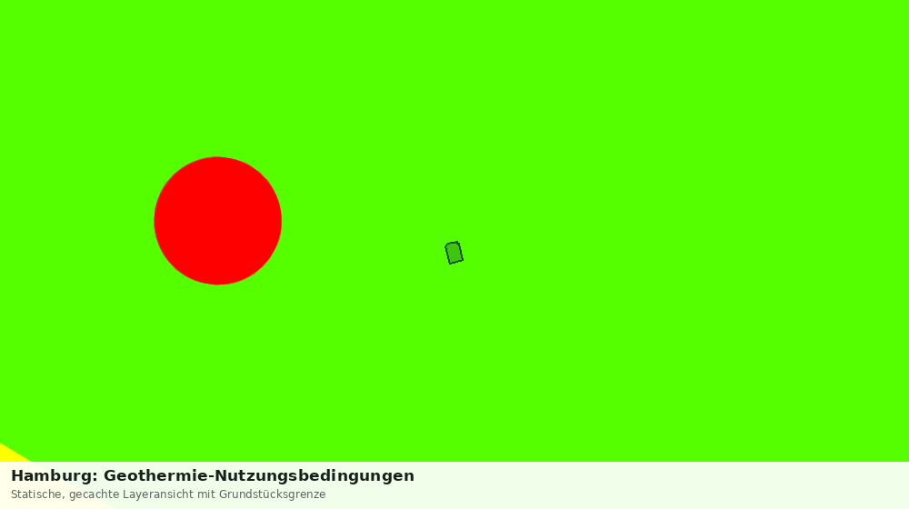 Statische Kartenansicht: Hamburg: Geothermie-Nutzungsbedingungen