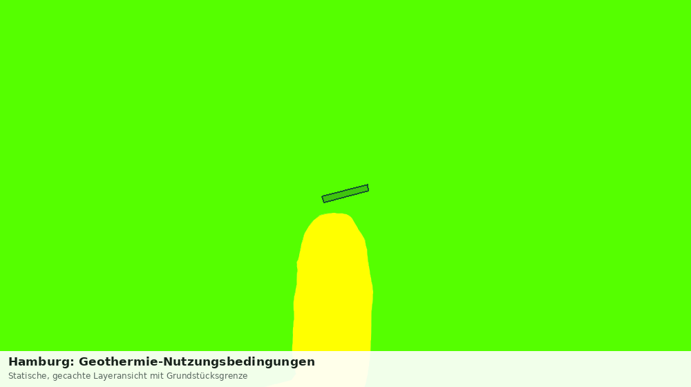 Statische Kartenansicht: Hamburg: Geothermie-Nutzungsbedingungen