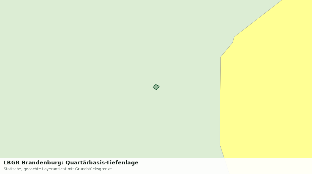 Statische Kartenansicht: LBGR Brandenburg: Quartärbasis-Tiefenlage