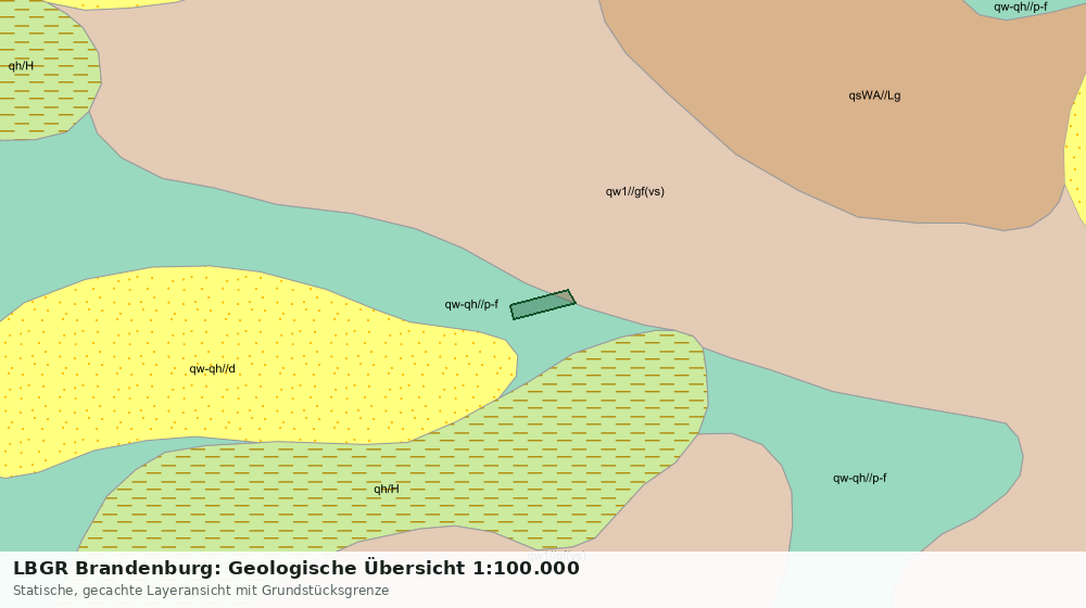 Statische Kartenansicht: LBGR Brandenburg: Geologische Übersicht 1:100.000