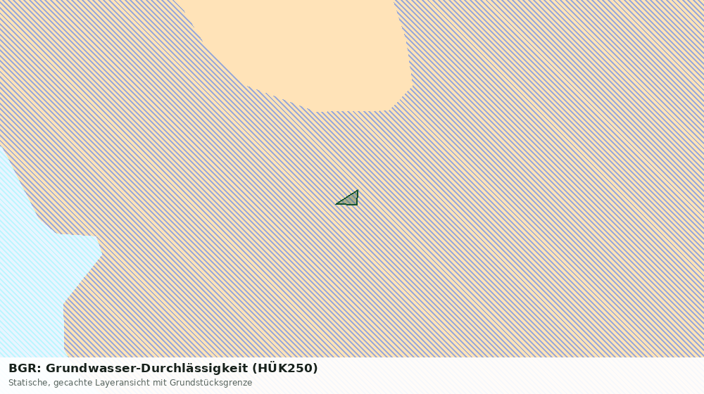Statische Kartenansicht: BGR: Grundwasser-Durchlässigkeit (HÜK250)