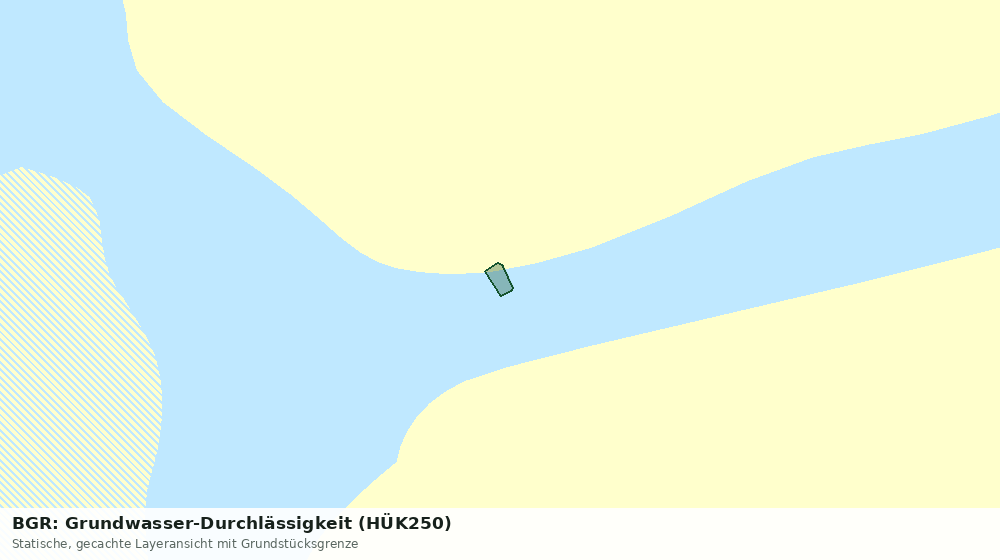 Statische Kartenansicht: BGR: Grundwasser-Durchlässigkeit (HÜK250)