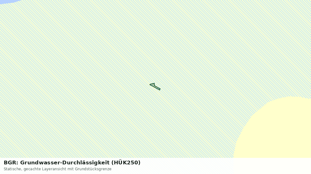 Statische Kartenansicht: BGR: Grundwasser-Durchlässigkeit (HÜK250)