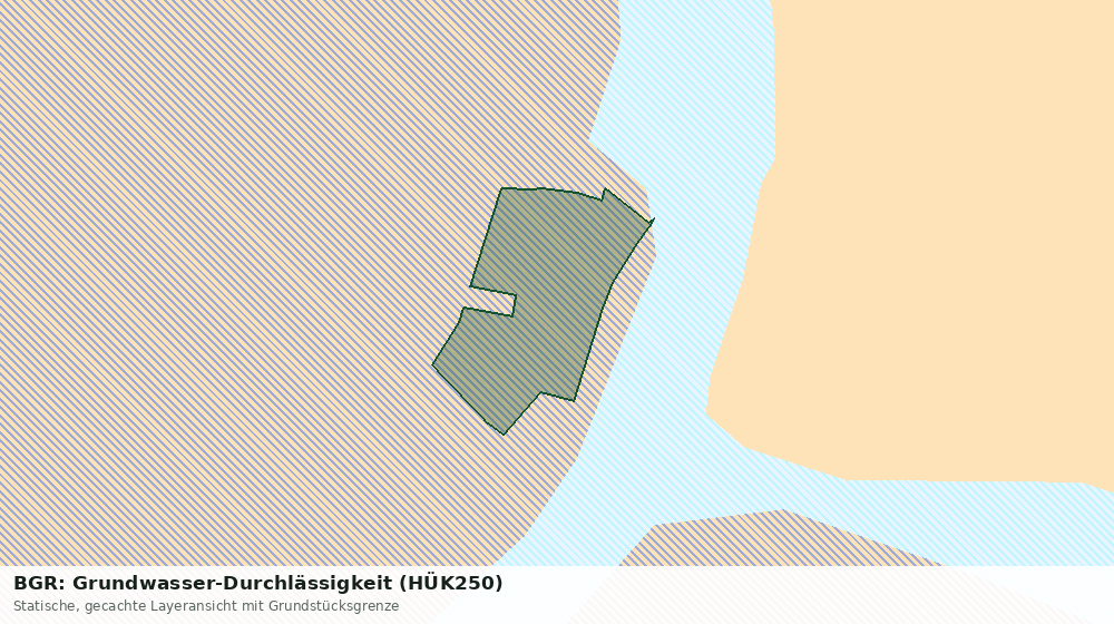 Statische Kartenansicht: BGR: Grundwasser-Durchlässigkeit (HÜK250)