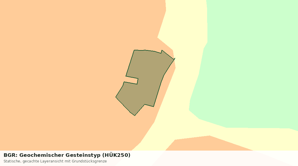 Statische Kartenansicht: BGR: Geochemischer Gesteinstyp (HÜK250)