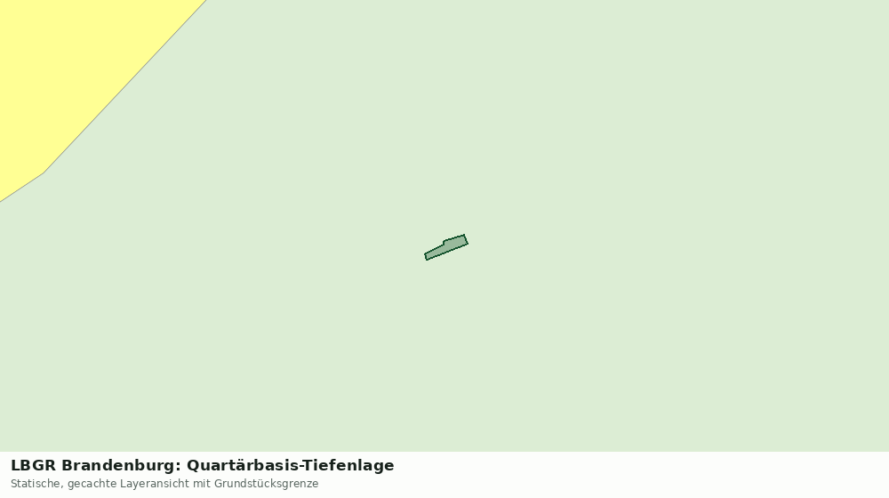 Statische Kartenansicht: LBGR Brandenburg: Quartärbasis-Tiefenlage