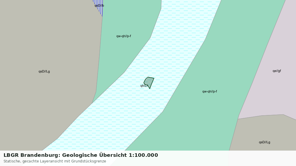 Statische Kartenansicht: LBGR Brandenburg: Geologische Übersicht 1:100.000