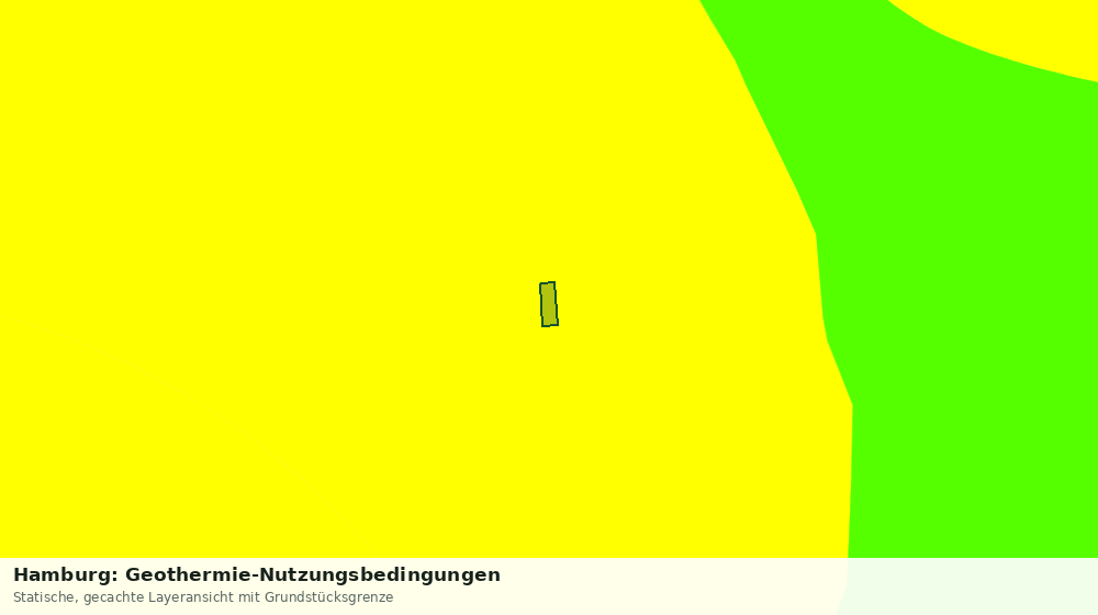Statische Kartenansicht: Hamburg: Geothermie-Nutzungsbedingungen