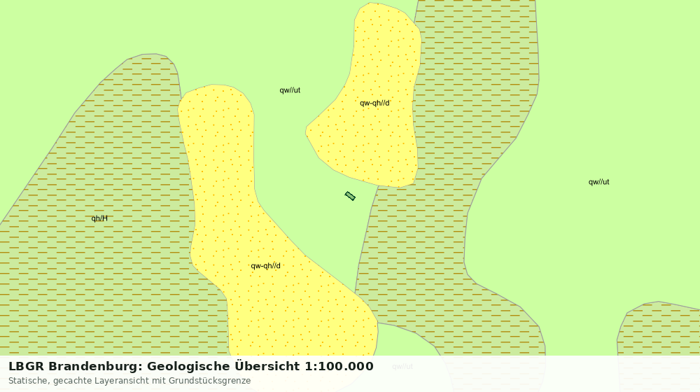 Statische Kartenansicht: LBGR Brandenburg: Geologische Übersicht 1:100.000