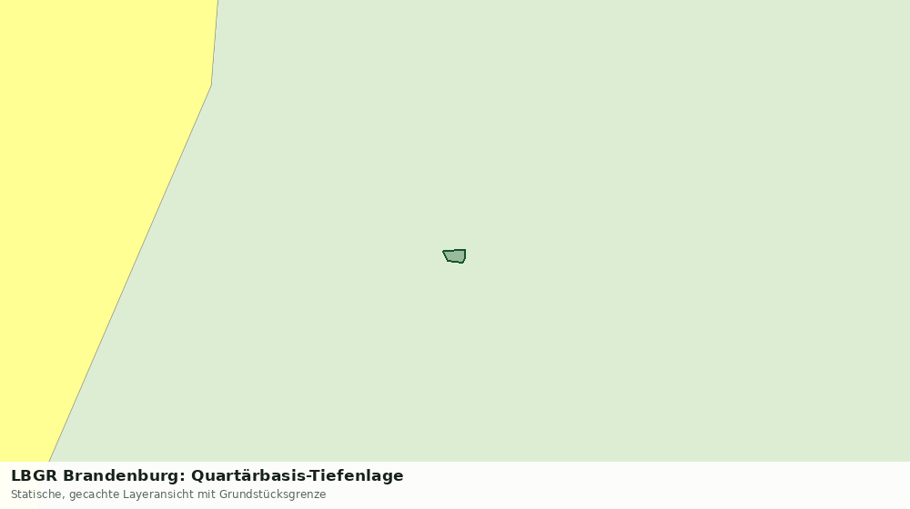 Statische Kartenansicht: LBGR Brandenburg: Quartärbasis-Tiefenlage