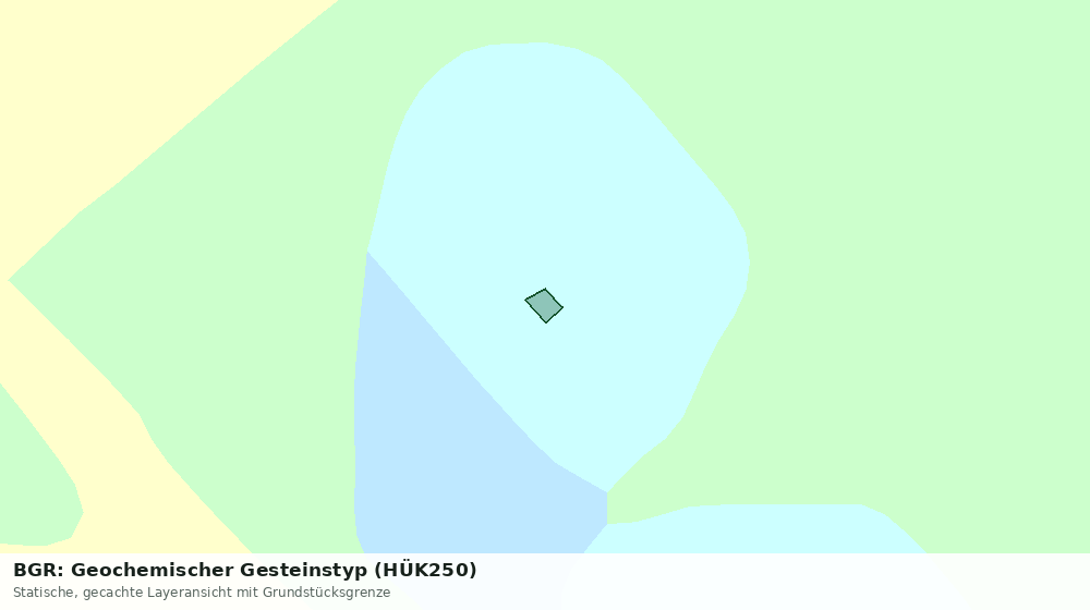 Statische Kartenansicht: BGR: Geochemischer Gesteinstyp (HÜK250)