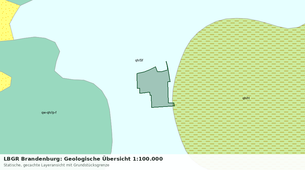Statische Kartenansicht: LBGR Brandenburg: Geologische Übersicht 1:100.000
