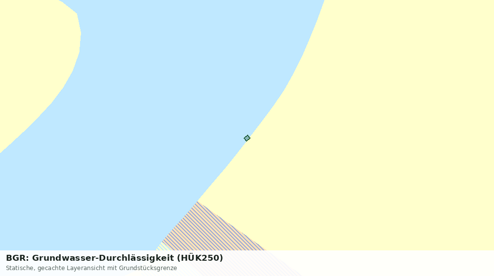 Statische Kartenansicht: BGR: Grundwasser-Durchlässigkeit (HÜK250)