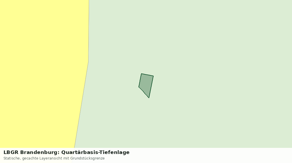 Statische Kartenansicht: LBGR Brandenburg: Quartärbasis-Tiefenlage