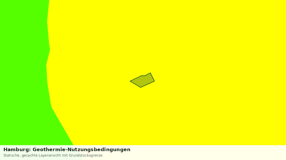 Statische Kartenansicht: Hamburg: Geothermie-Nutzungsbedingungen