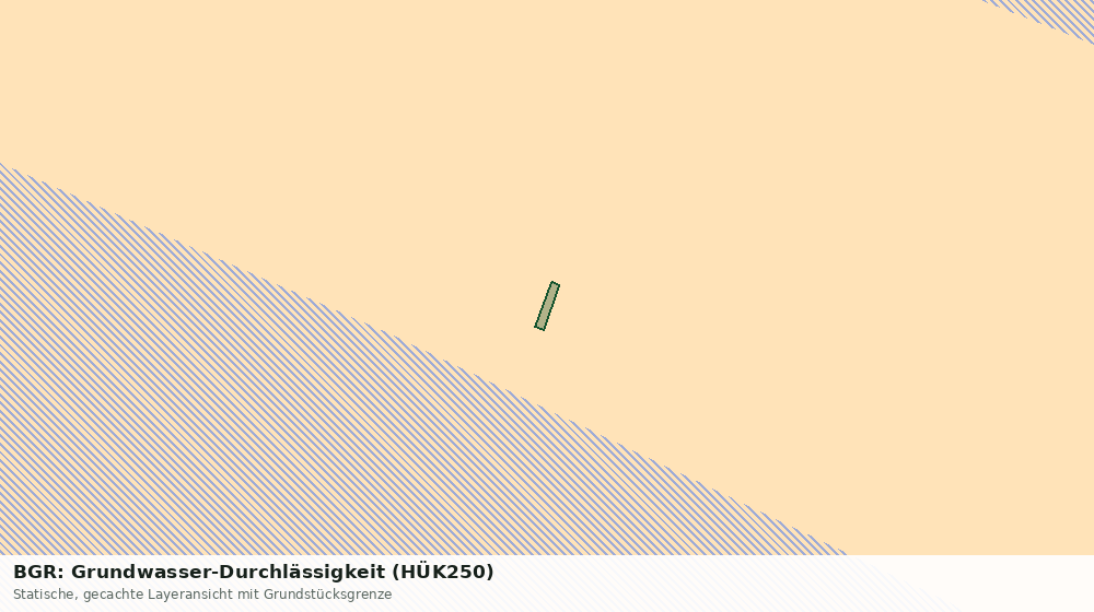 Statische Kartenansicht: BGR: Grundwasser-Durchlässigkeit (HÜK250)