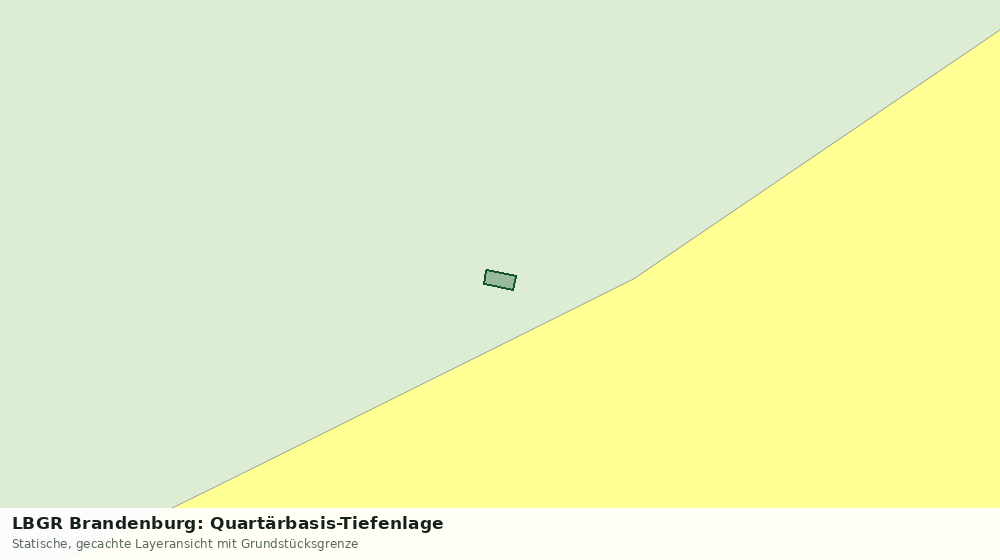 Statische Kartenansicht: LBGR Brandenburg: Quartärbasis-Tiefenlage