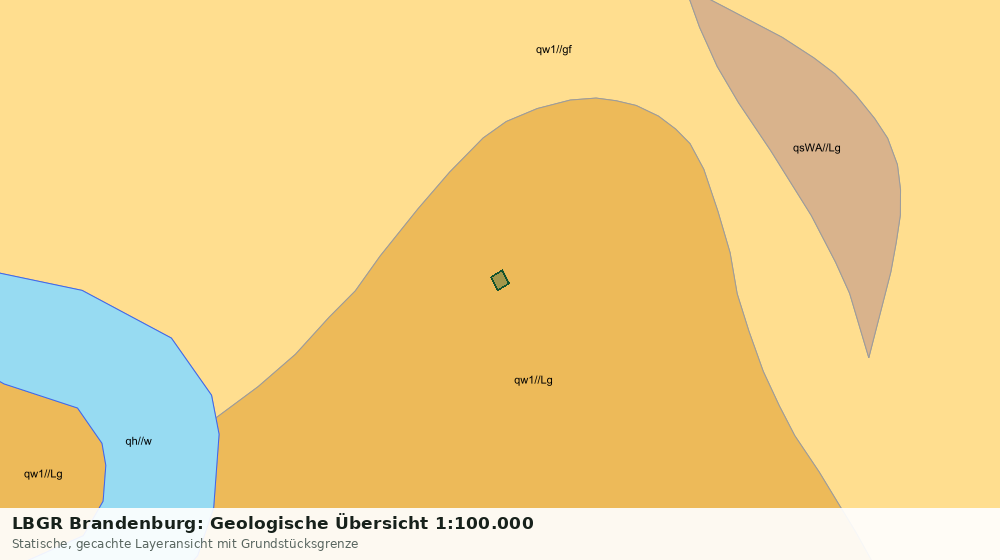 Statische Kartenansicht: LBGR Brandenburg: Geologische Übersicht 1:100.000