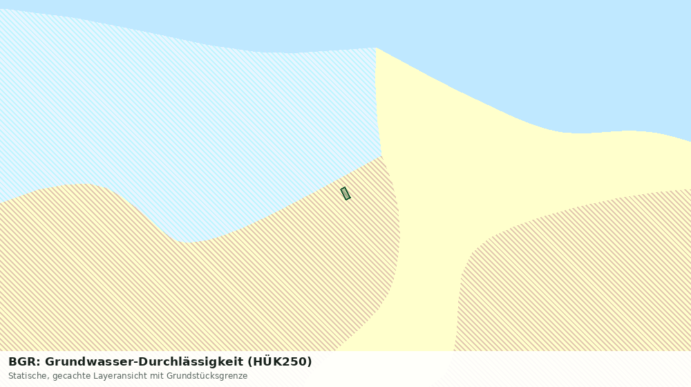 Statische Kartenansicht: BGR: Grundwasser-Durchlässigkeit (HÜK250)