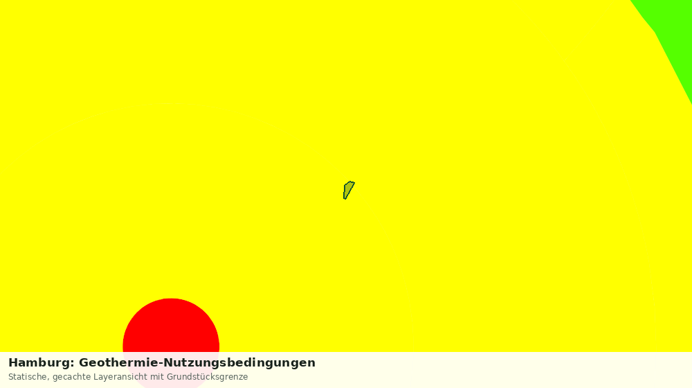 Statische Kartenansicht: Hamburg: Geothermie-Nutzungsbedingungen