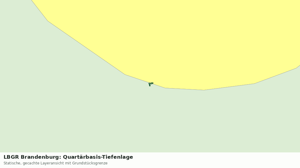 Statische Kartenansicht: LBGR Brandenburg: Quartärbasis-Tiefenlage