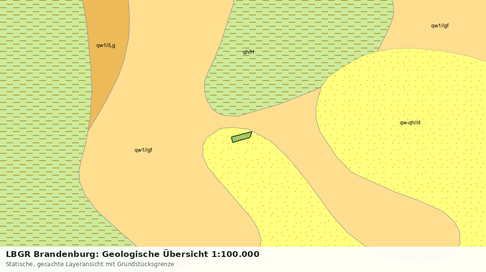 Statische Kartenansicht: LBGR Brandenburg: Geologische Übersicht 1:100.000