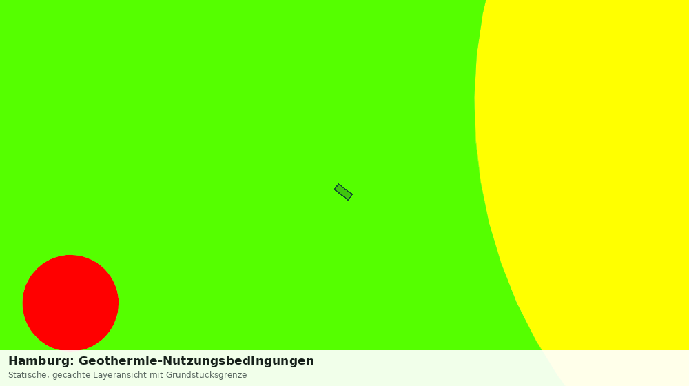 Statische Kartenansicht: Hamburg: Geothermie-Nutzungsbedingungen
