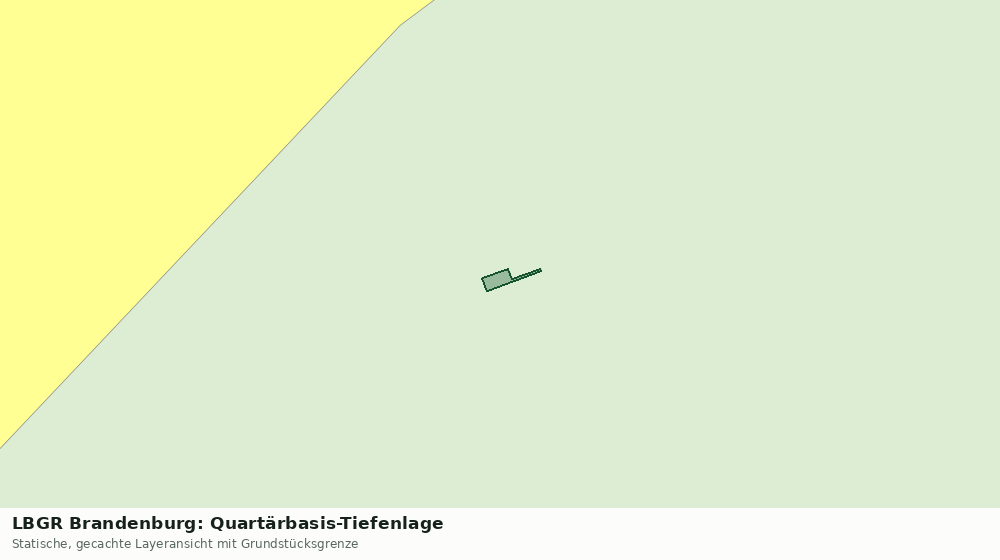 Statische Kartenansicht: LBGR Brandenburg: Quartärbasis-Tiefenlage
