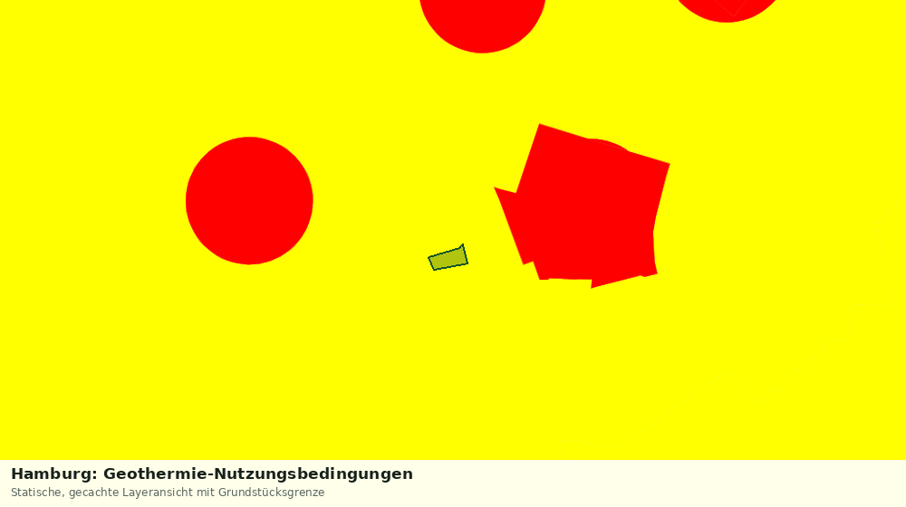 Statische Kartenansicht: Hamburg: Geothermie-Nutzungsbedingungen