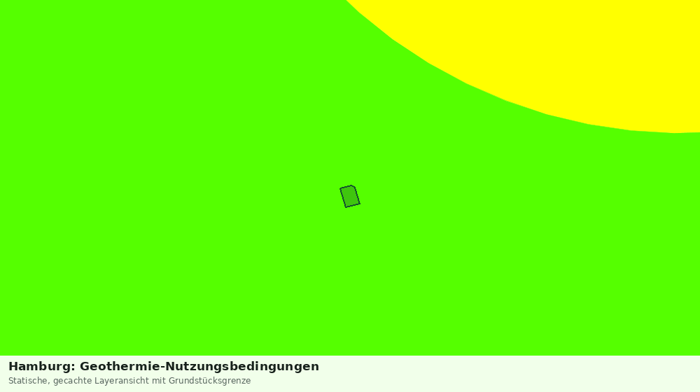Statische Kartenansicht: Hamburg: Geothermie-Nutzungsbedingungen