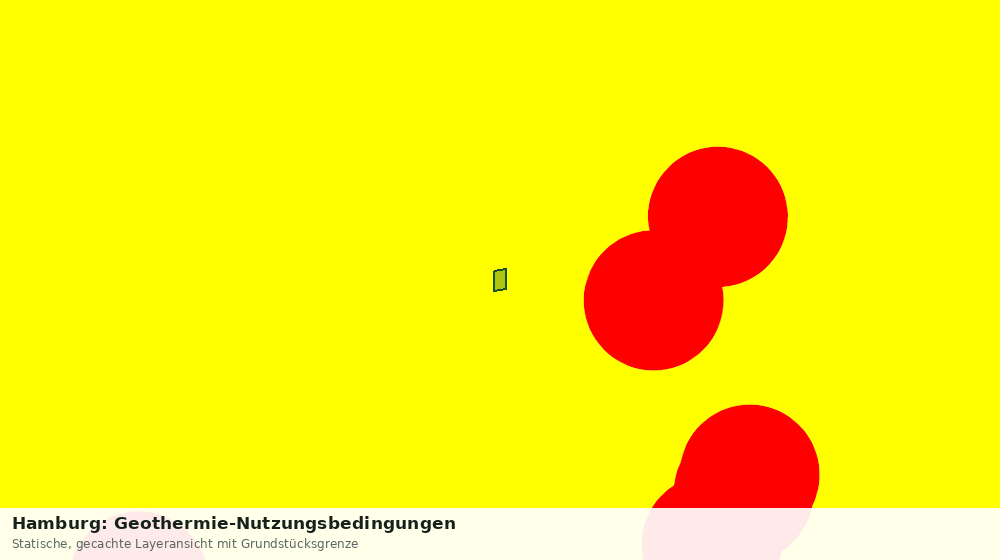 Statische Kartenansicht: Hamburg: Geothermie-Nutzungsbedingungen