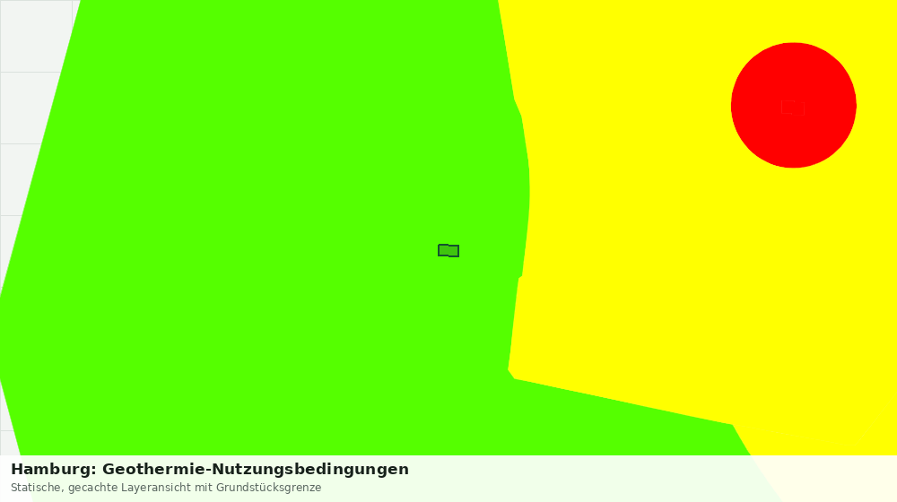 Statische Kartenansicht: Hamburg: Geothermie-Nutzungsbedingungen