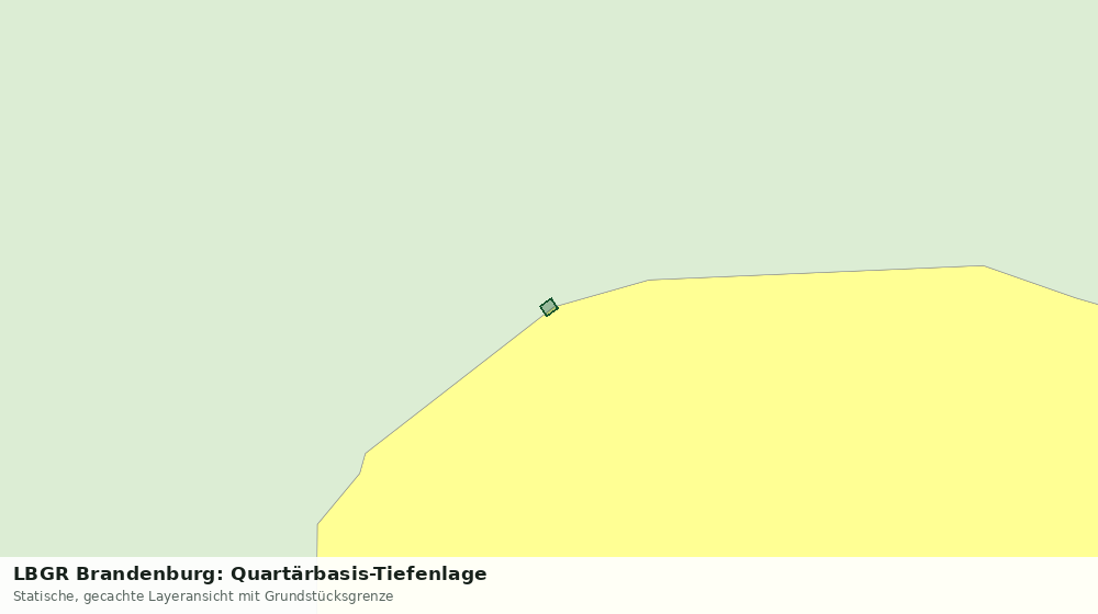 Statische Kartenansicht: LBGR Brandenburg: Quartärbasis-Tiefenlage