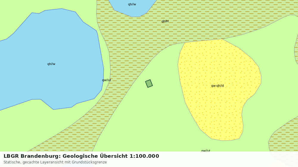 Statische Kartenansicht: LBGR Brandenburg: Geologische Übersicht 1:100.000