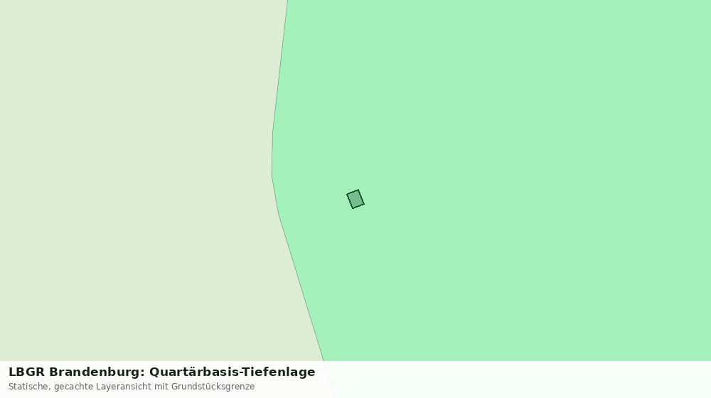 Statische Kartenansicht: LBGR Brandenburg: Quartärbasis-Tiefenlage