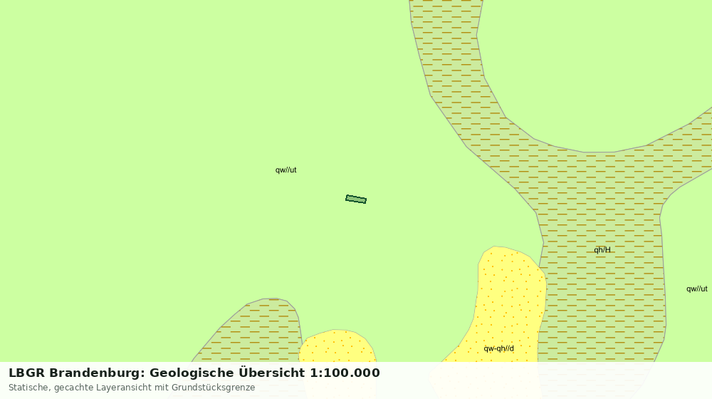 Statische Kartenansicht: LBGR Brandenburg: Geologische Übersicht 1:100.000