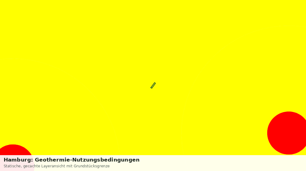 Statische Kartenansicht: Hamburg: Geothermie-Nutzungsbedingungen